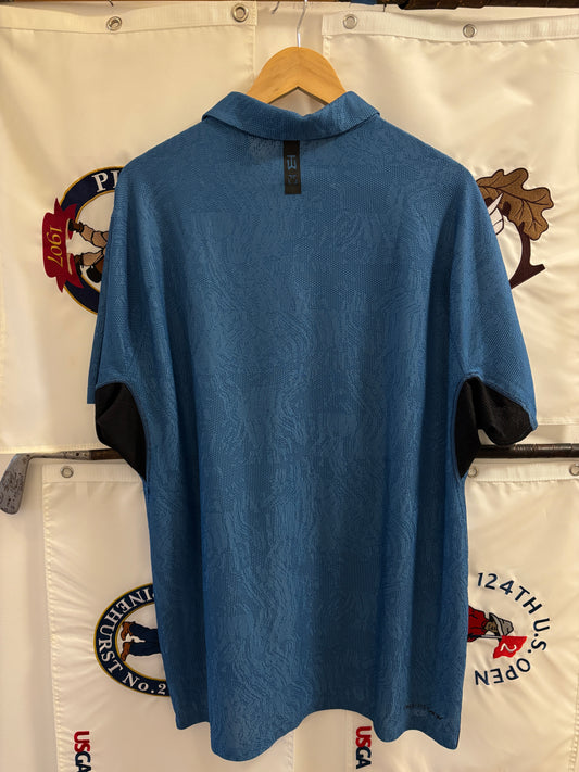 Nike Tiger Woods All Over Pattern Blue Polo
