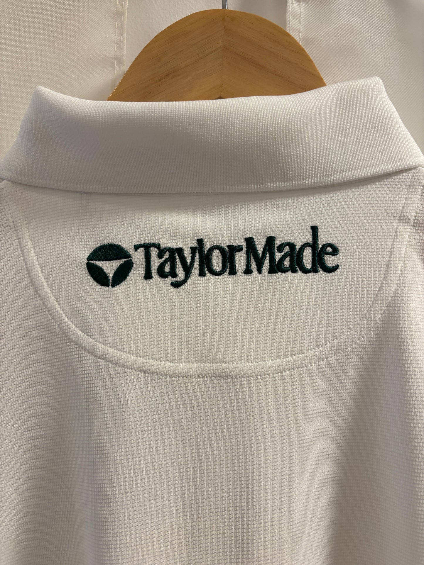 Taylormade Classic Logo Longsleeve Polo Shirt White