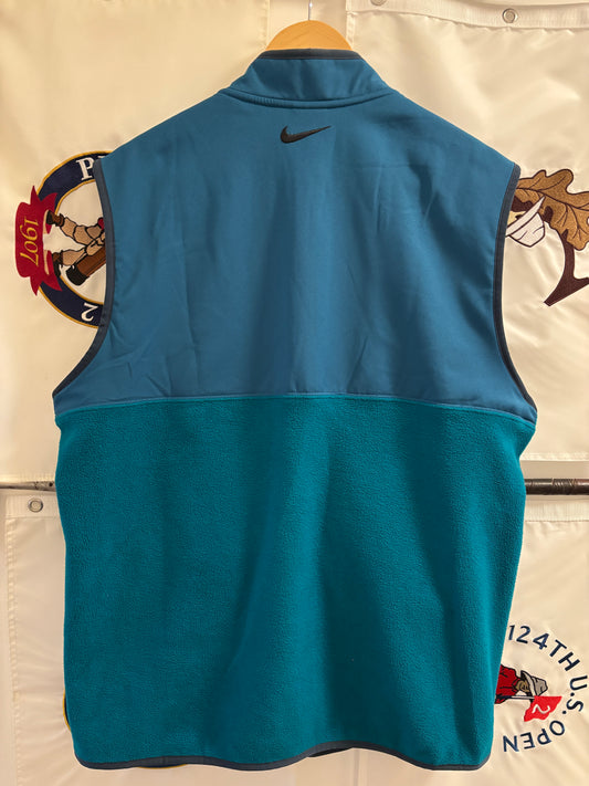 2020s Malbon Nike Fleece Vest Buckets Logo Blue