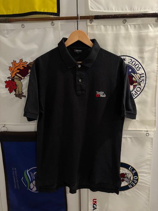 1990s Taylormade Classic Logo Polo Shirt Black
