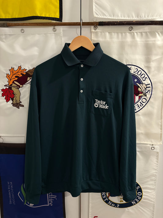 Taylormade Classic Logo Polo LongSleeve Green