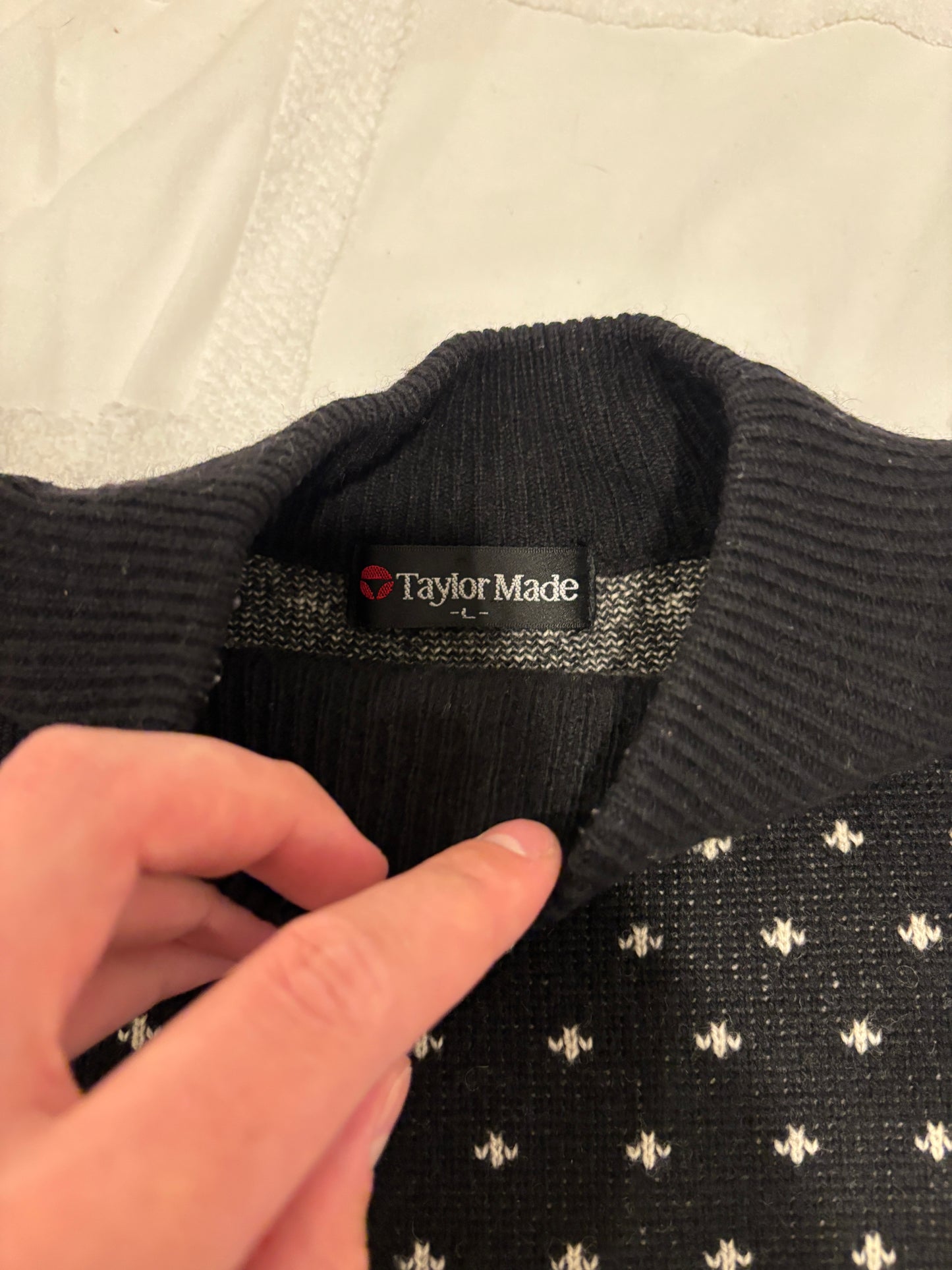 1990s Vintage Taylormade Classic Logo Wool Sweater