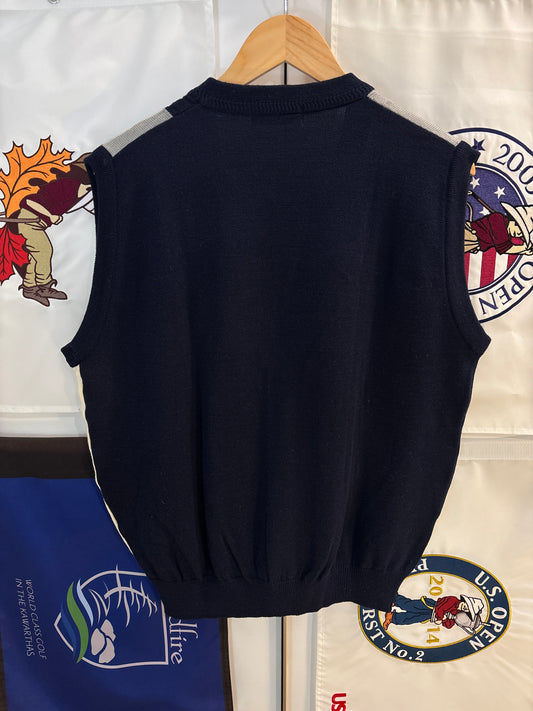 1990s Vintage Titleist Striped Knit Sweater Vest