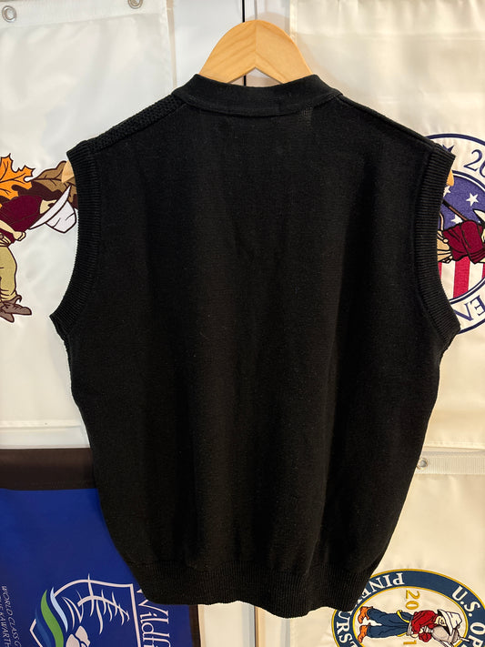 1990s Vintage Titleist Spell Out Sweater Vest Black