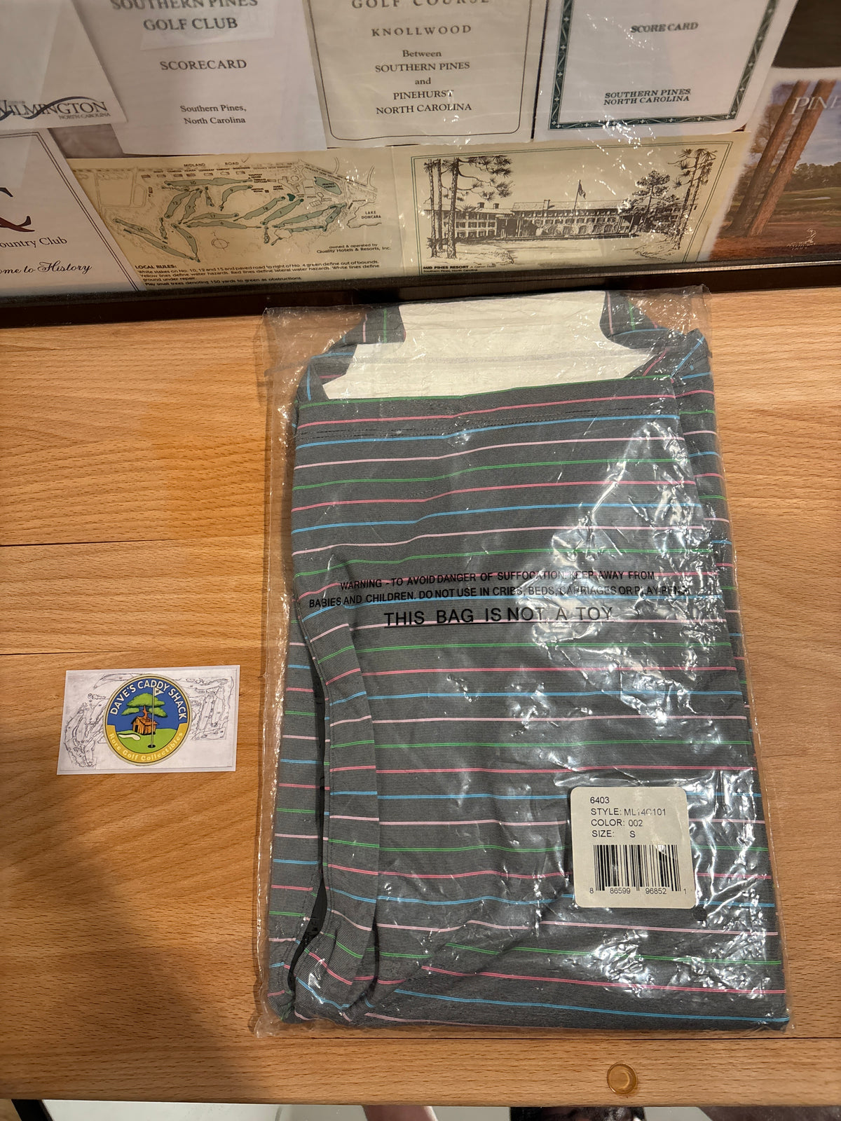 Masters Magnolia Lane Collection Augusta National Logo Gray Quarter Zip Polo