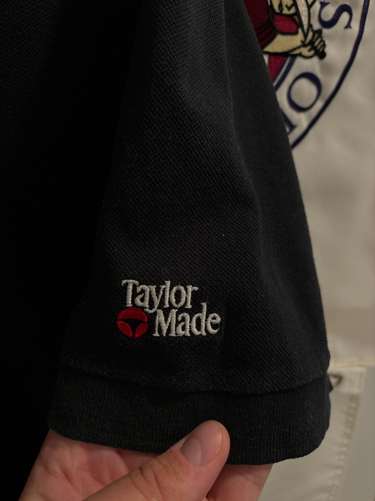 Vintage Taylormade Classic Logo Polo Black w/Arm logo