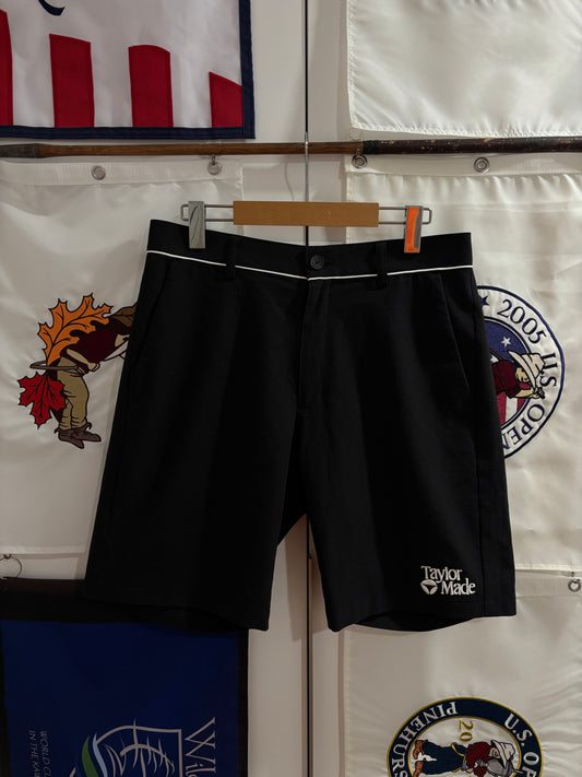 TaylorMade Classic Logo Belted Shorts Black