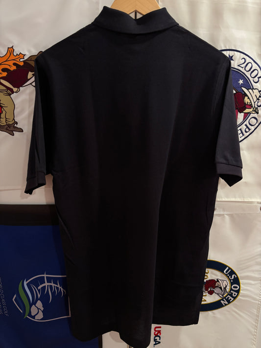 1990s Vintage Club Car Golf Carts Logo Polo Black