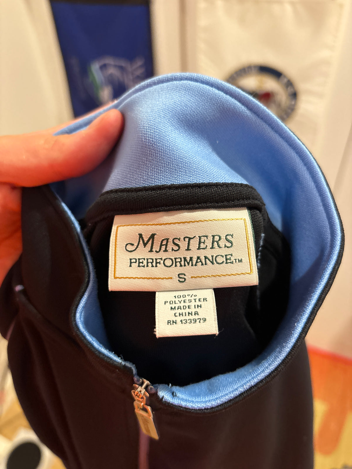 2020s Masters Performance Quarter Zip Pullover Sweater Black