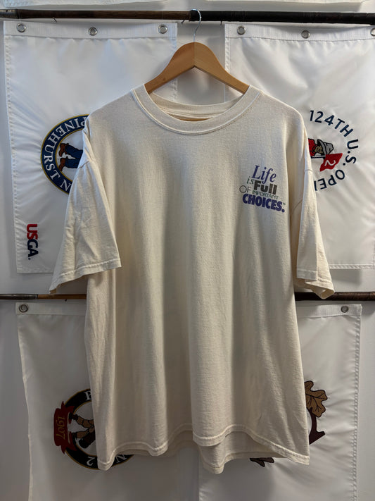 1996 Vintage Life is Full of Important Choices Golf Courses T Shirt