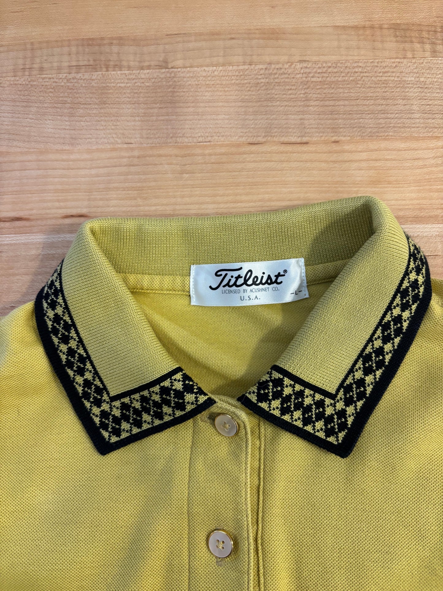1990s Vintage Titleist Golf Bag Longsleeve Polo