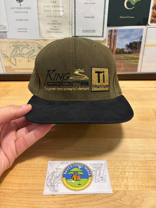 1990s Vintage Cobra Golf King Cobra Titanium Drivers Hat