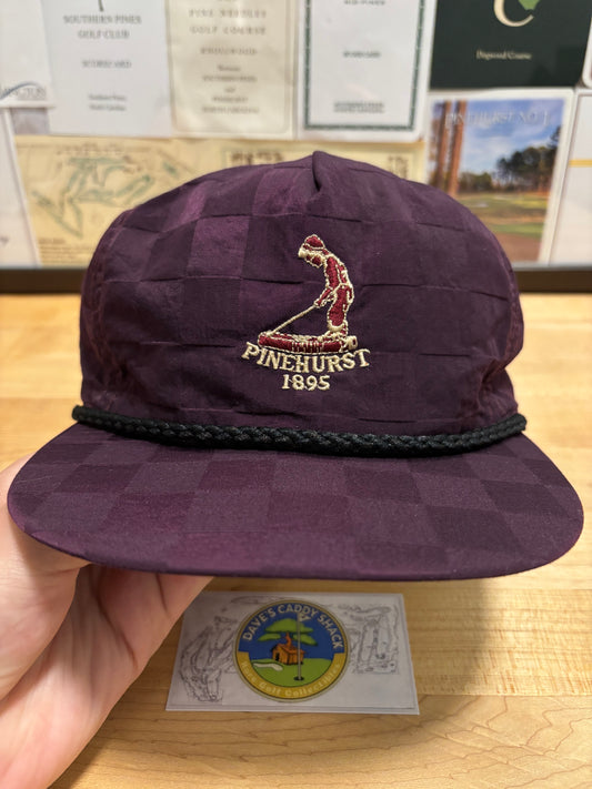 1990s Vintage Pinehurst Imperial Rope Hat Checkered
