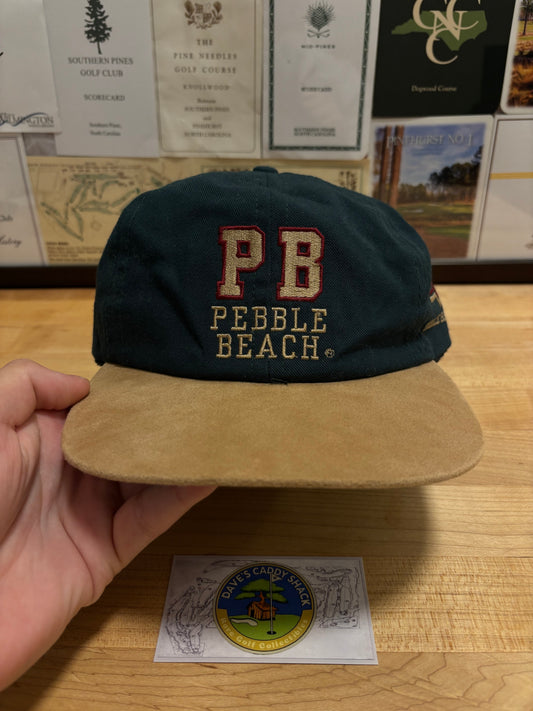 1990s Vintage Pebble Beach PB Logo Imperial Hat