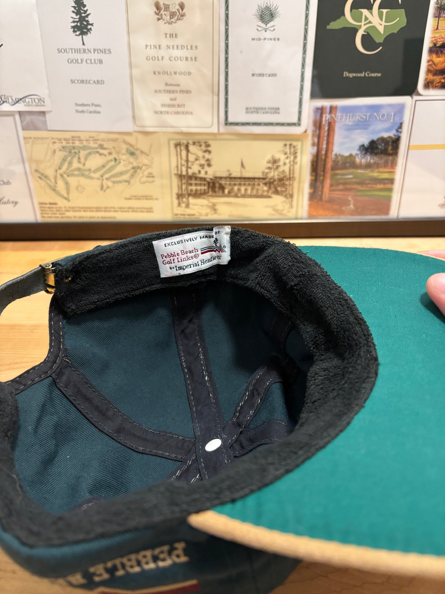 1990s Vintage Pebble Beach PB Logo Imperial Hat