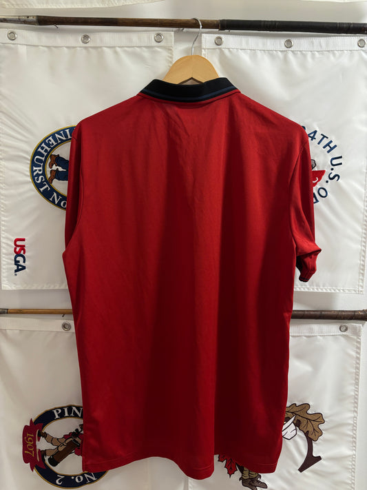 2010s Taylormade Retro Classic Logo Polo Red