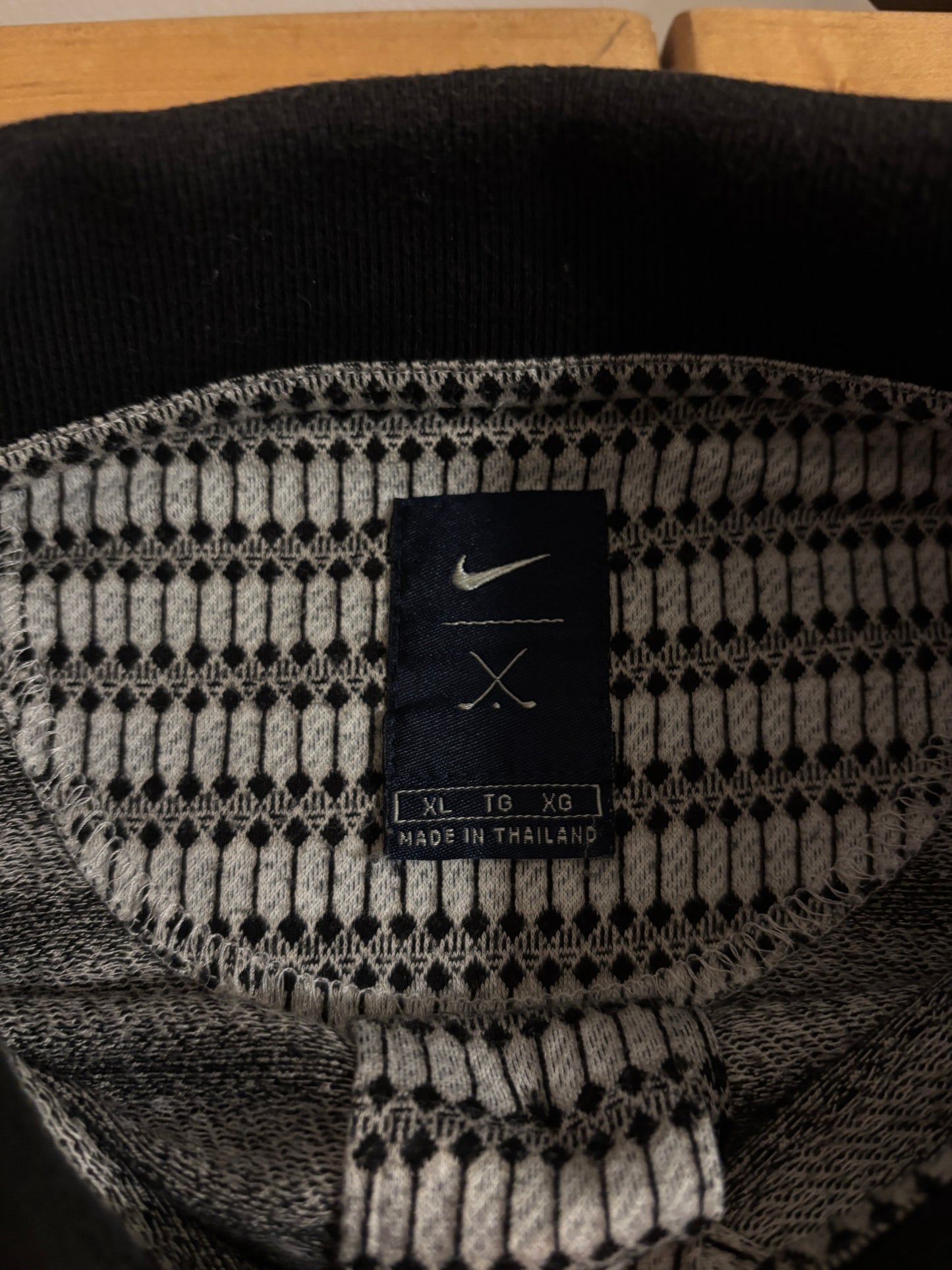 1990s Vintage Nike Golf All Over Arm Swoosh Logo Polo