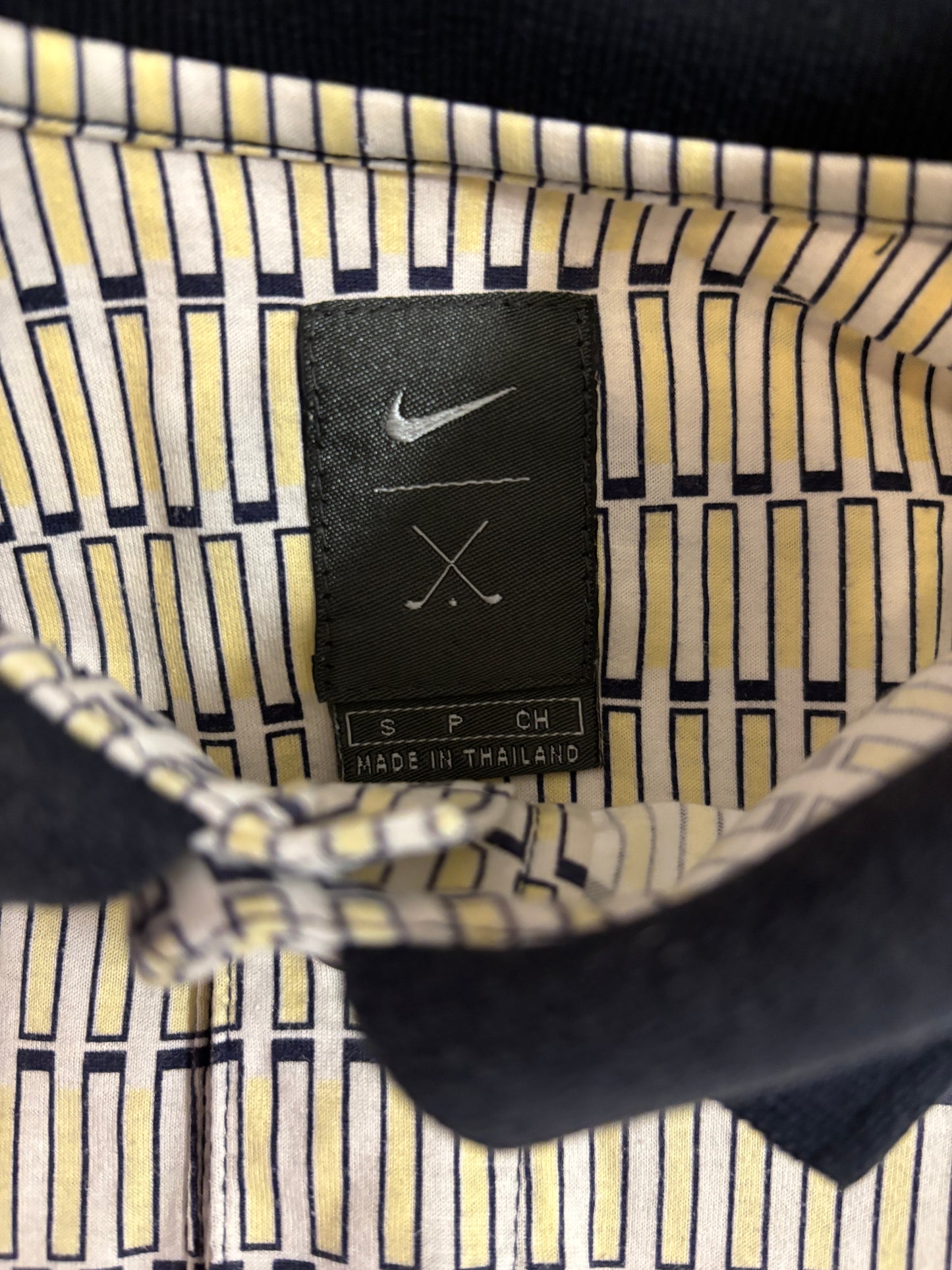 1990s Vintage Nike Tiger Woods All Over Yin Yang Logo Polo