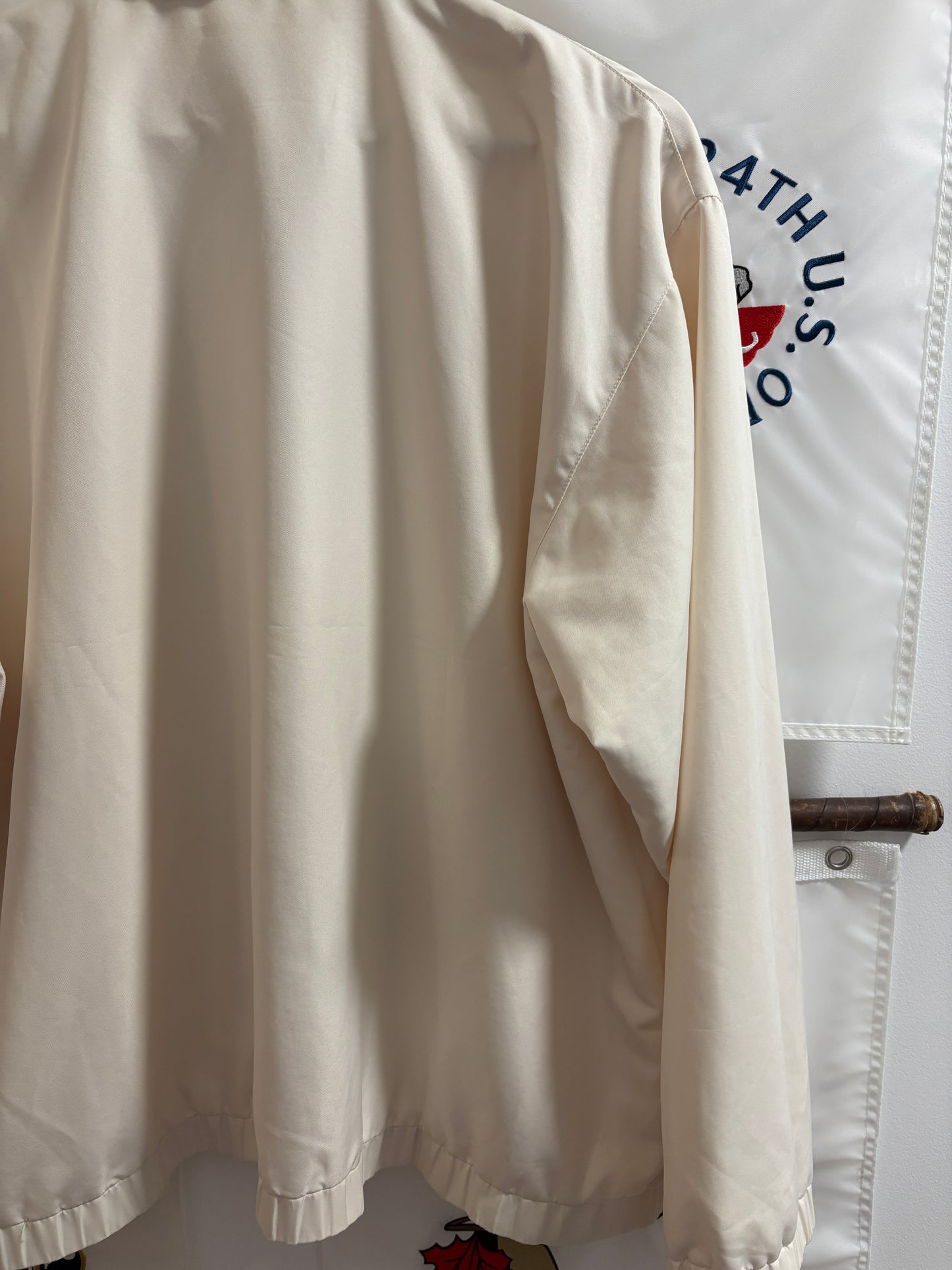 1990s Vintage Masters Slazenger Coaches Jacket Cream
