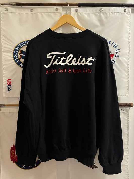 1990s Vintage Titleist Active Golf & Open Life Crewneck Sweater