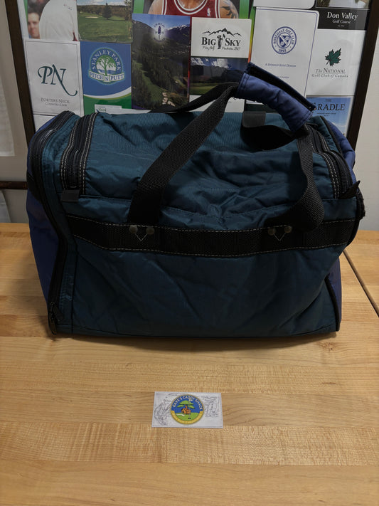 1990s Vintage Taylormade Classic Logo Duffle Bag Navy