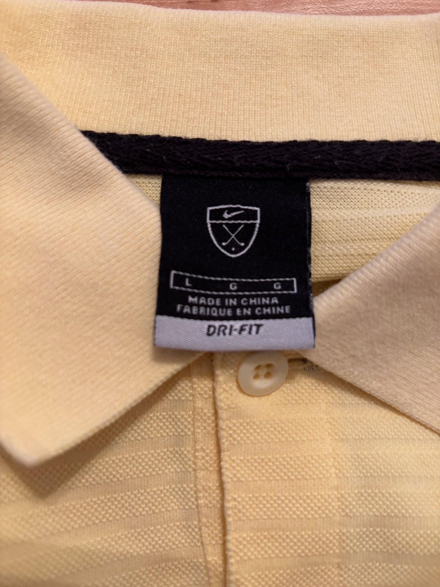 1990s Vintage Nike Golf Crest Logo Polo Yellow