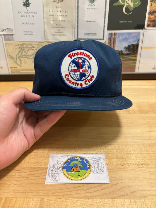 1990s Vintage Firestone Country Club Patch Logo Hat