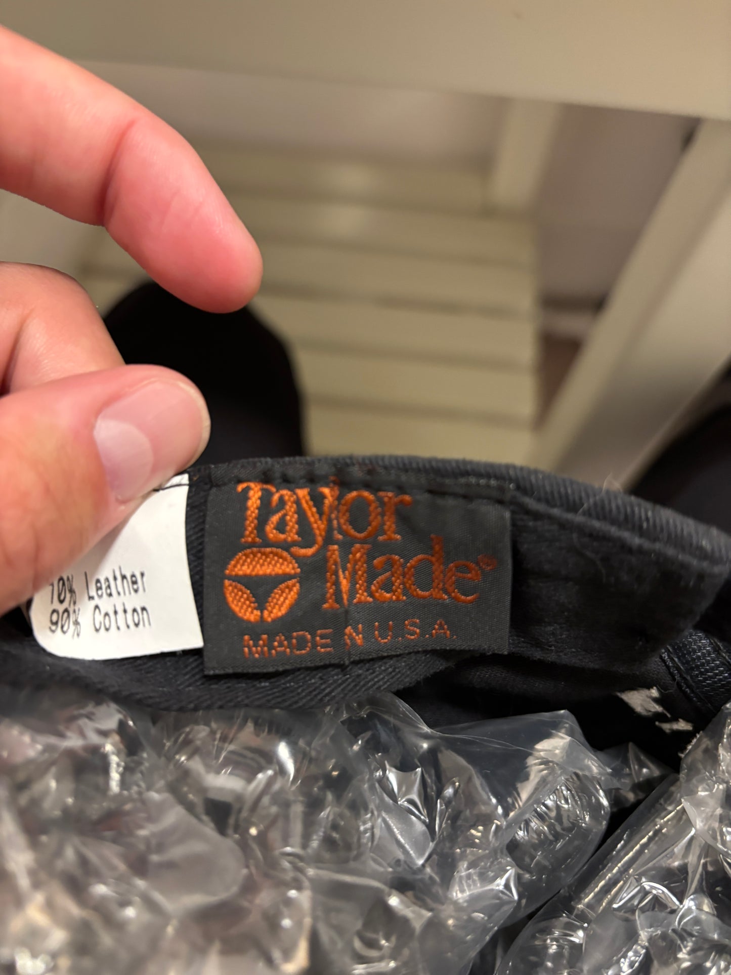 1990s Vintage TaylorMade Script Logo/Fire Sole Golf Hat