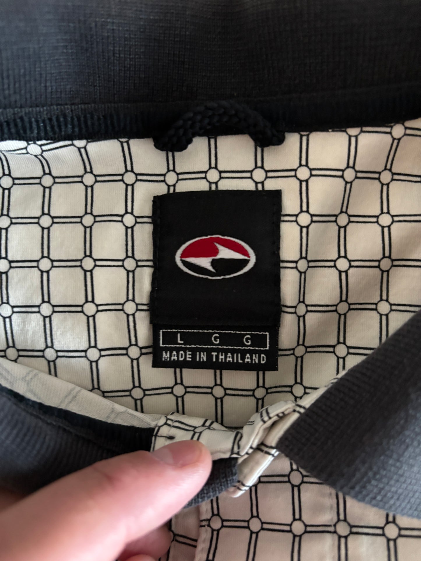 1990s Vintage Nike Golf Tiger Woods Yin Yang All Over Pattern Polo