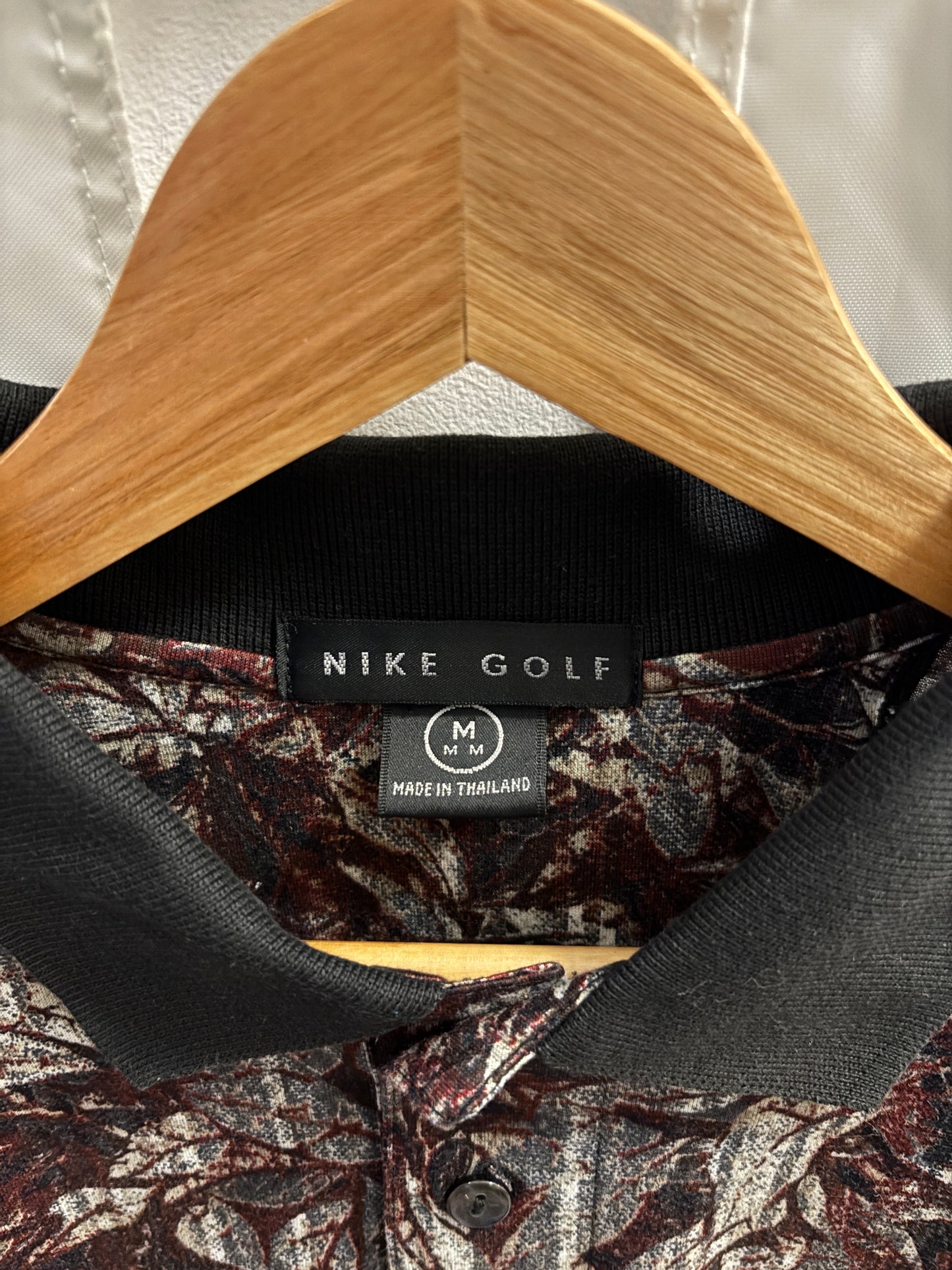 1990s Vintage Nike Golf All Over Floral Pattern Polo