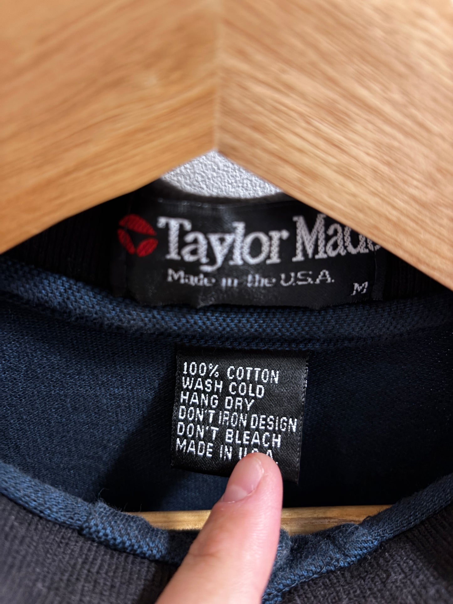 1990s Vintage Taylormade Classic Logo Sleeve Navy