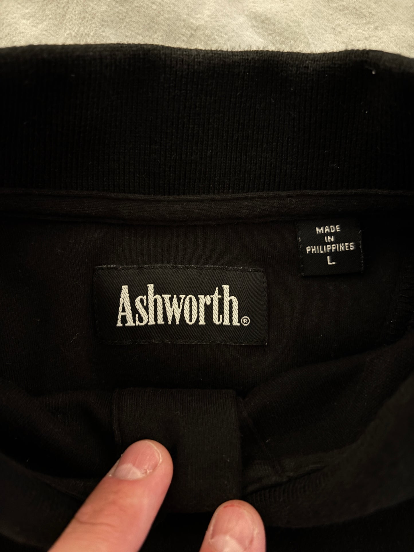 1990s Vintage Pebble Beach AT&T Pro Am Longsleeve Ashworth Polo