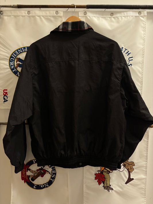 1990s Vintage Callaway Golf Black/Tartan Windbreaker Jacket