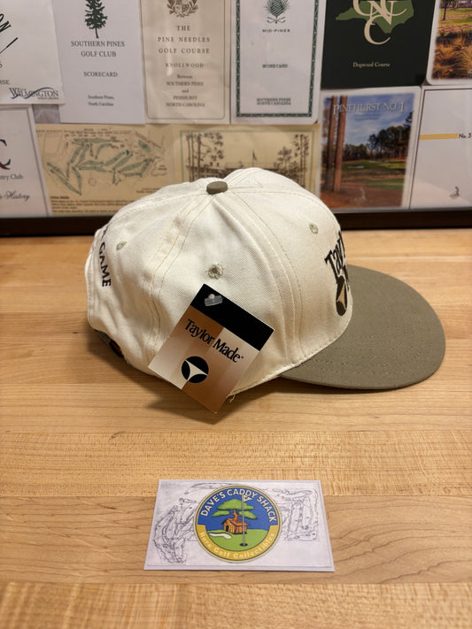 1990s Vintage Taylormade Classic Logo Hat Cream/Green