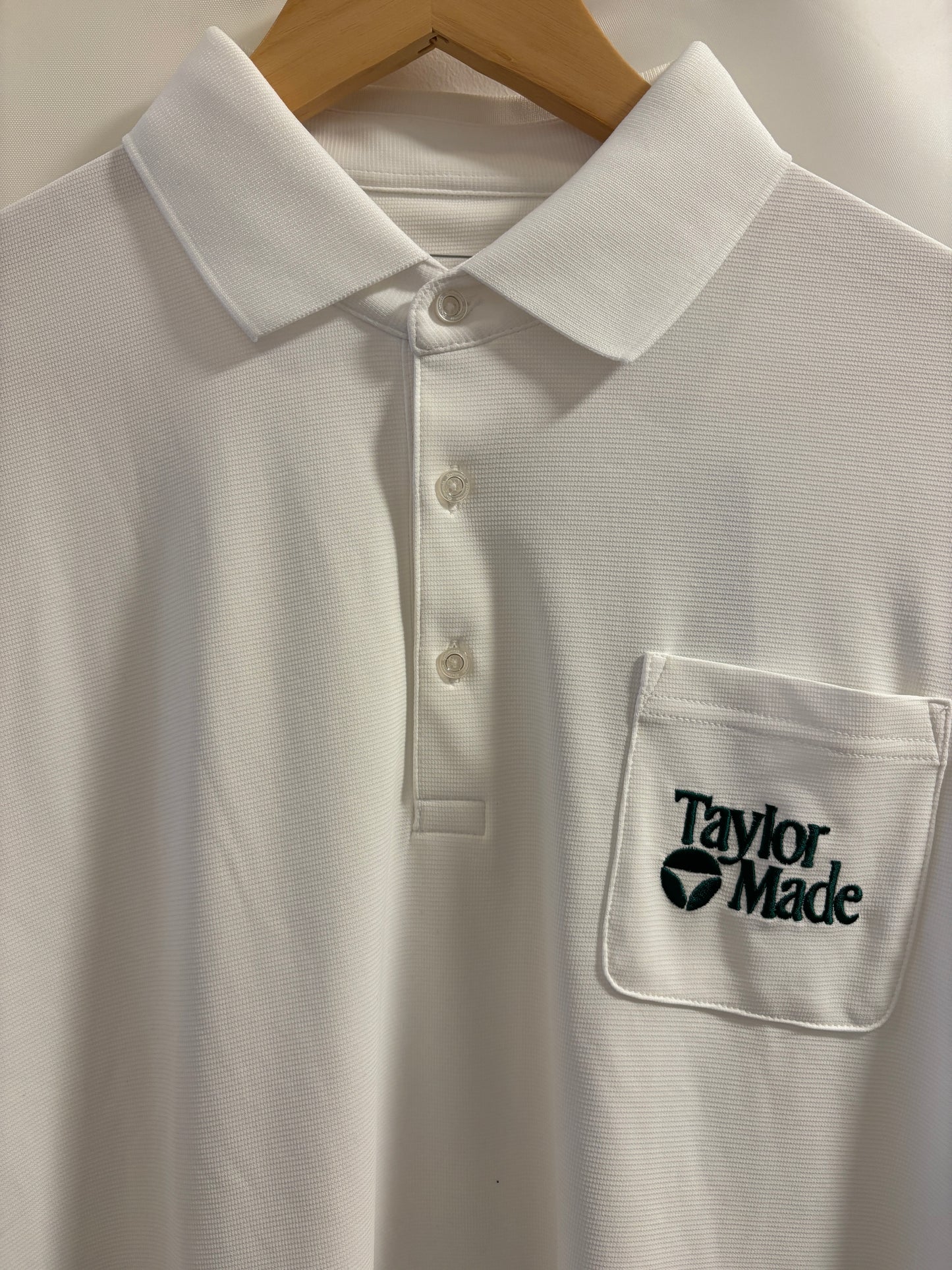 Taylormade Classic Logo Longsleeve Polo Shirt White