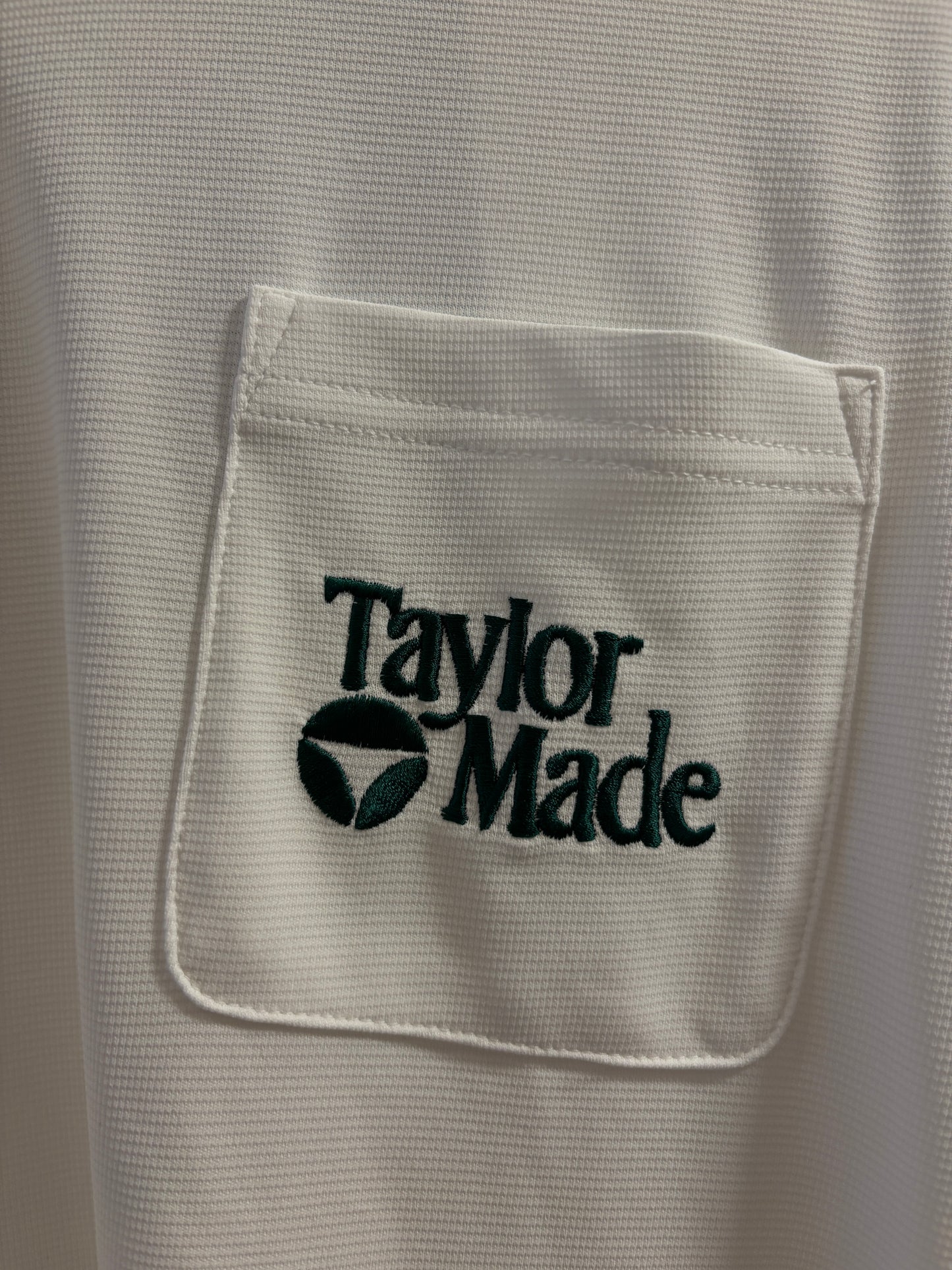 Taylormade Classic Logo Longsleeve Polo Shirt White