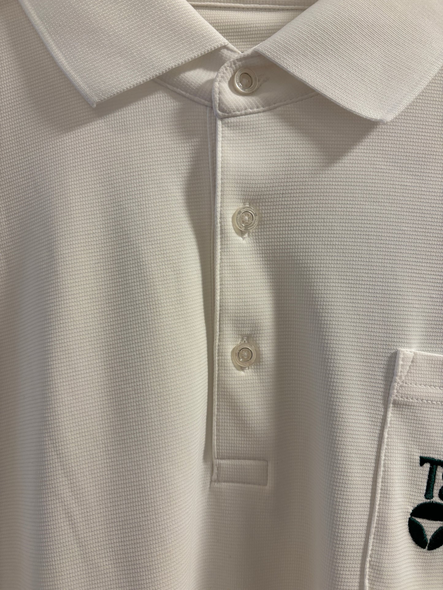 Taylormade Classic Logo Longsleeve Polo Shirt White