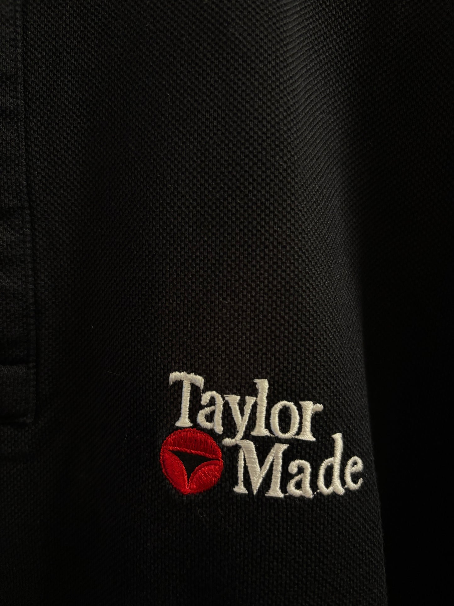 1990s Taylormade Classic Logo Polo Shirt Black
