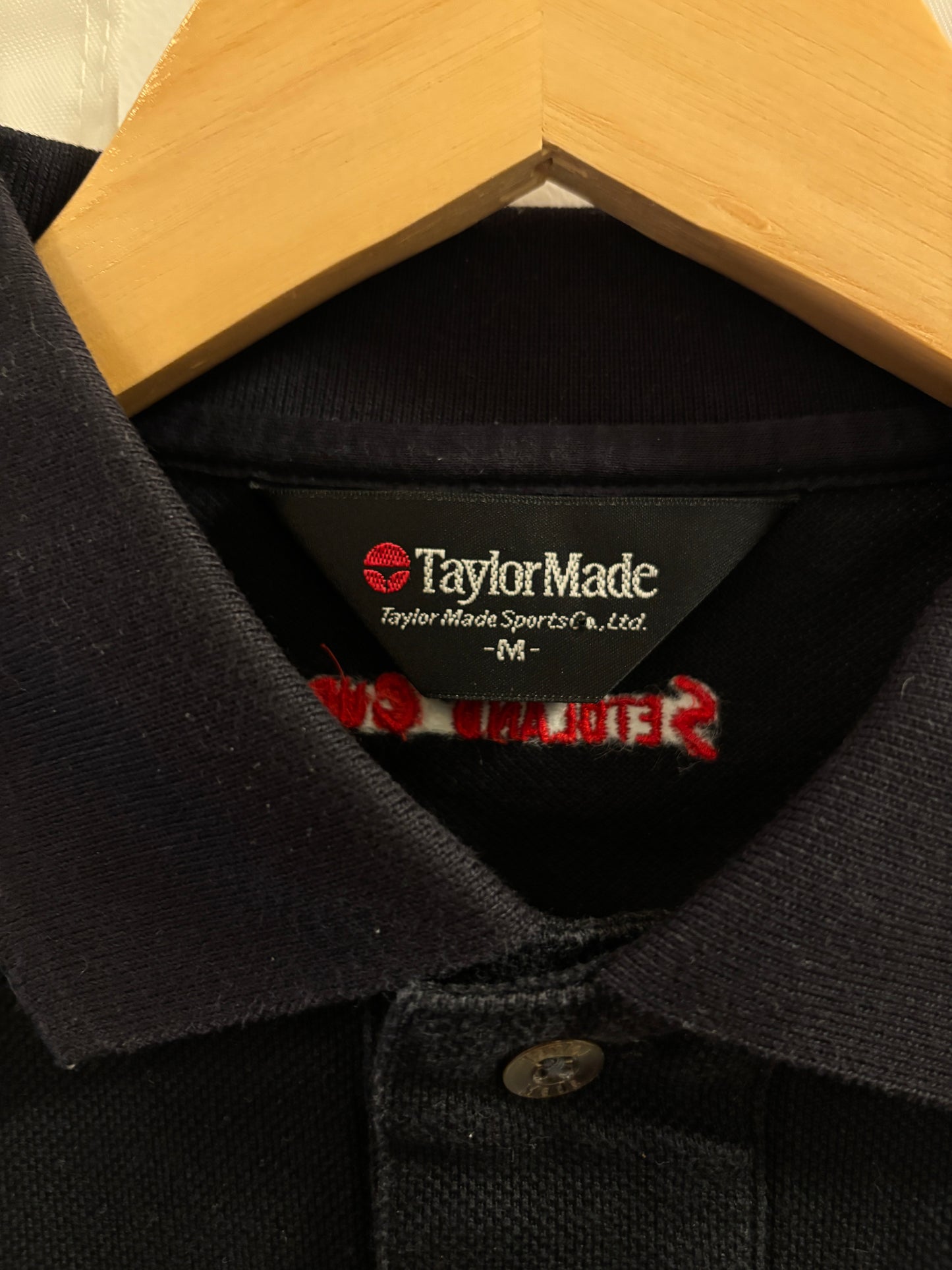 1990s Taylormade Classic Logo Polo Shirt Black