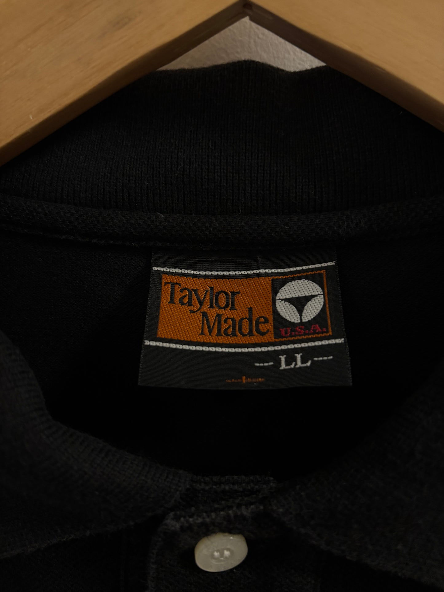 1990s Taylormade T Script Logo Polo Longsleeve Shirt