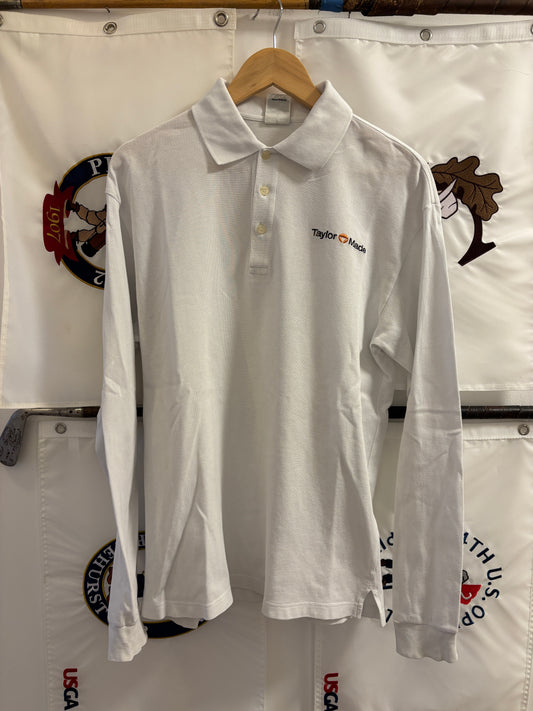 1990s Taylormade Script Logo Longsleeve Polo XL
