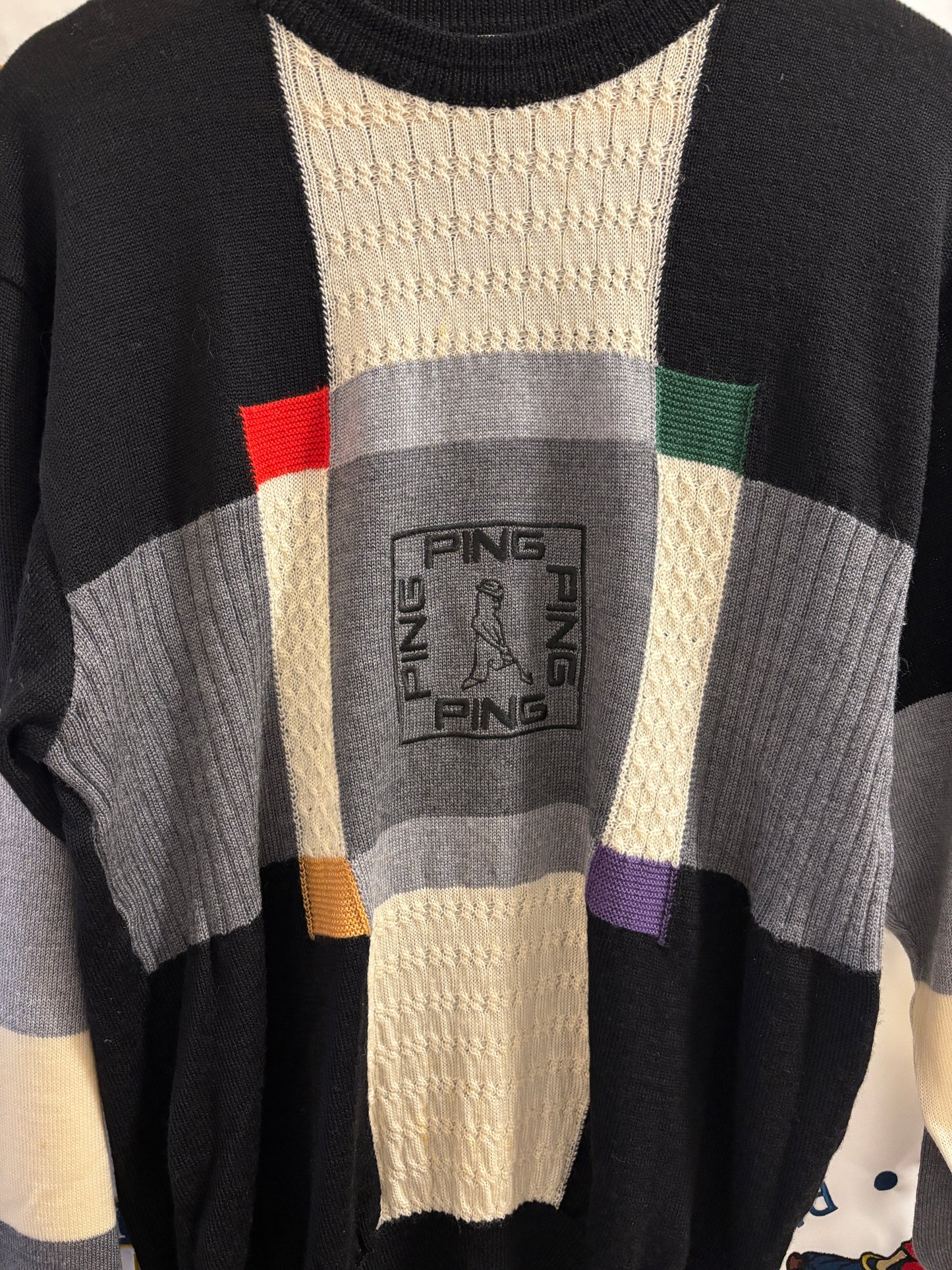 1990s Ping Patterned Sweater