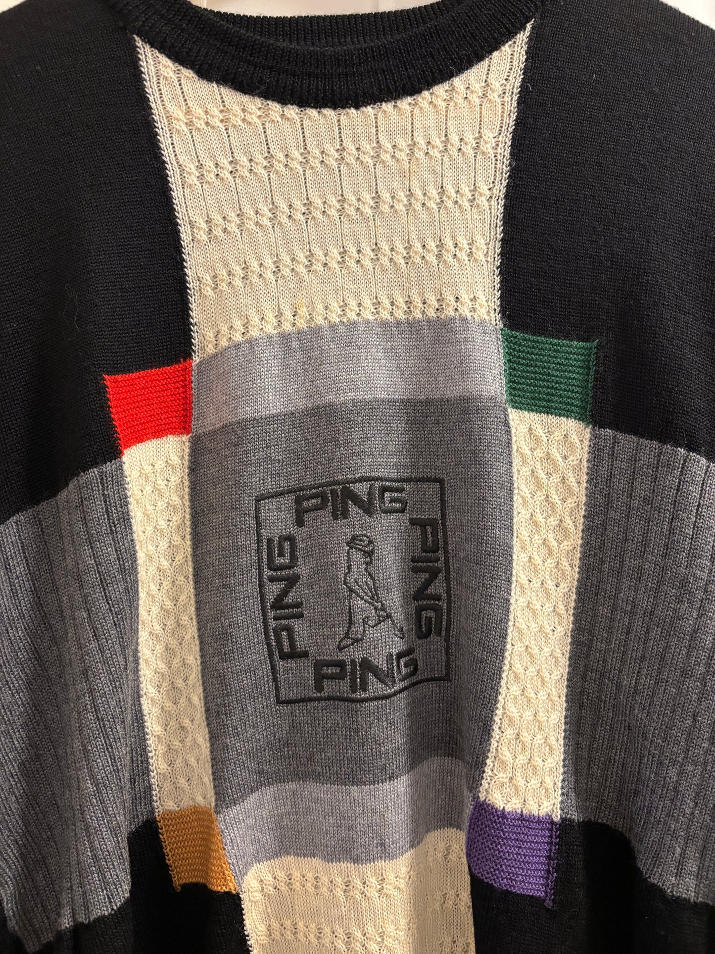 1990s Ping Patterned Sweater