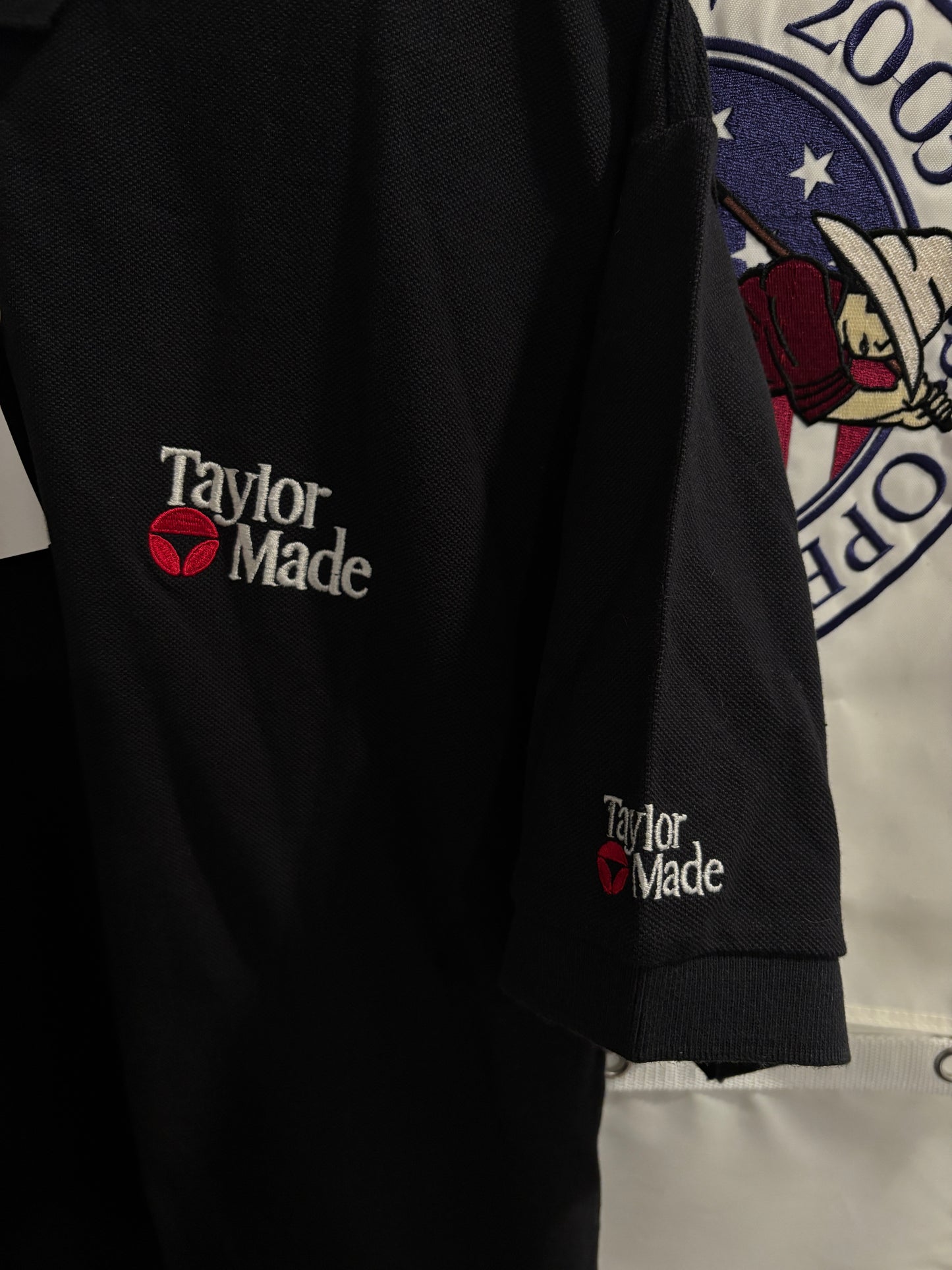 1990s Taylormade Classic Logo Polo Shirt Black
