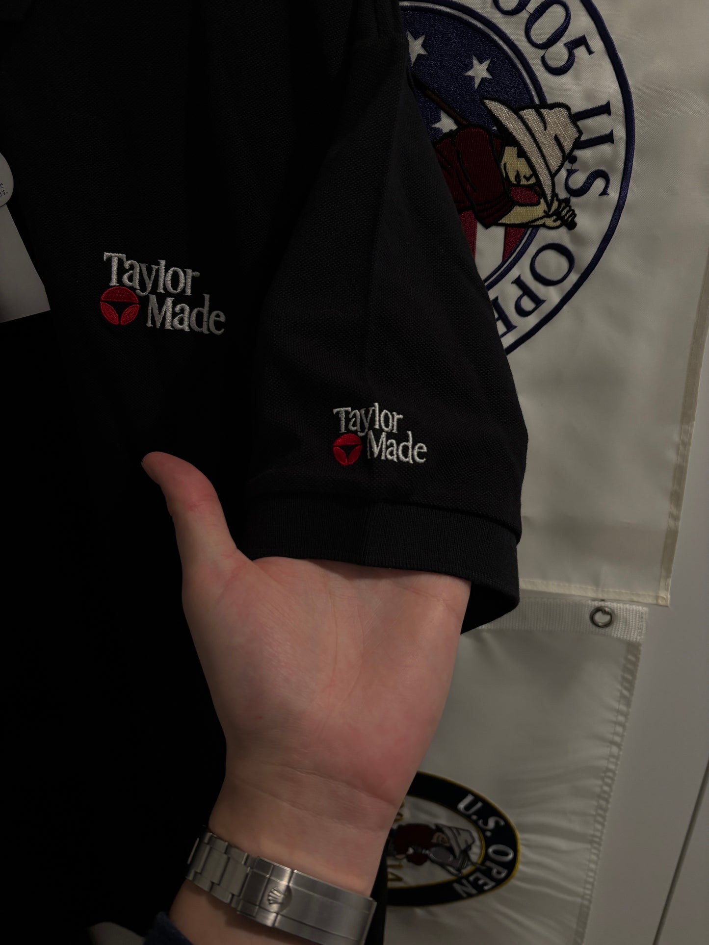 1990s Taylormade Classic Logo Polo Shirt Black