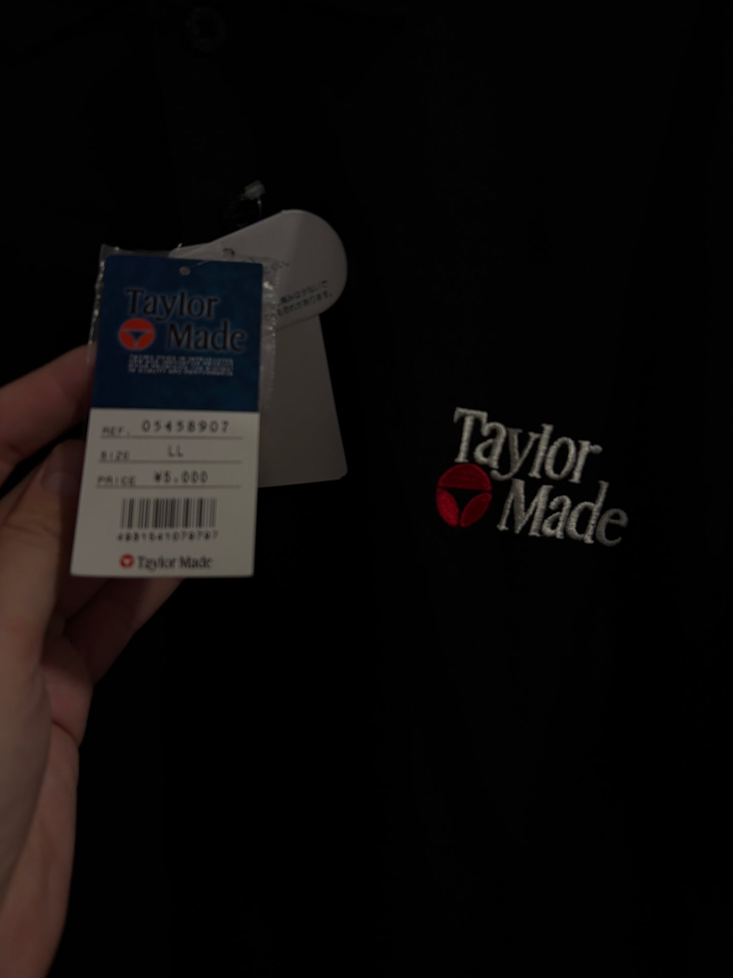 1990s Taylormade Classic Logo Polo Shirt Black