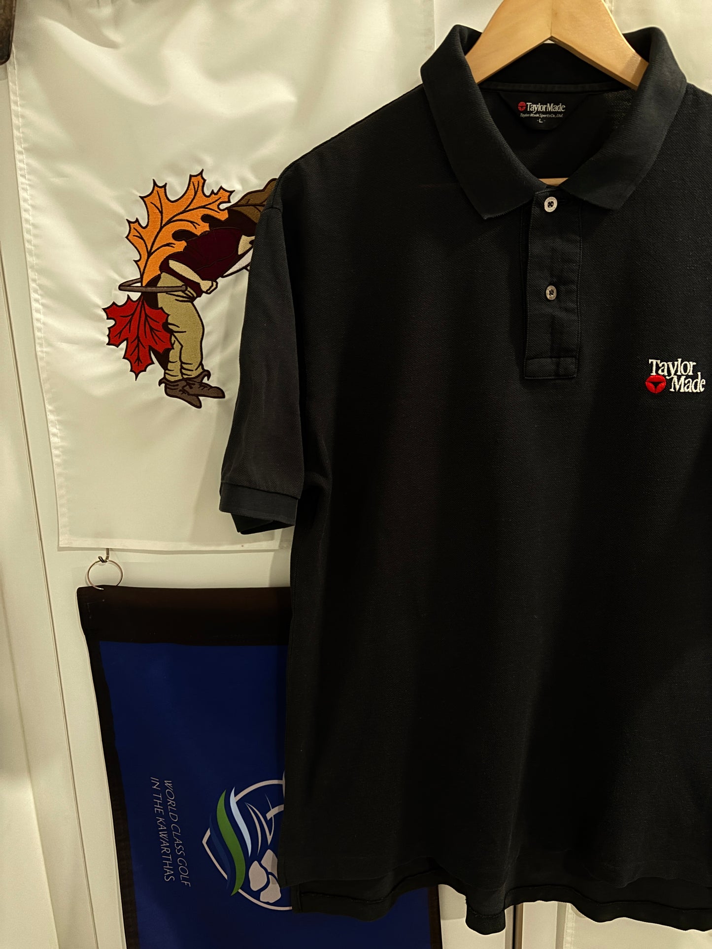 1990s Taylormade Classic Logo Polo Shirt Black