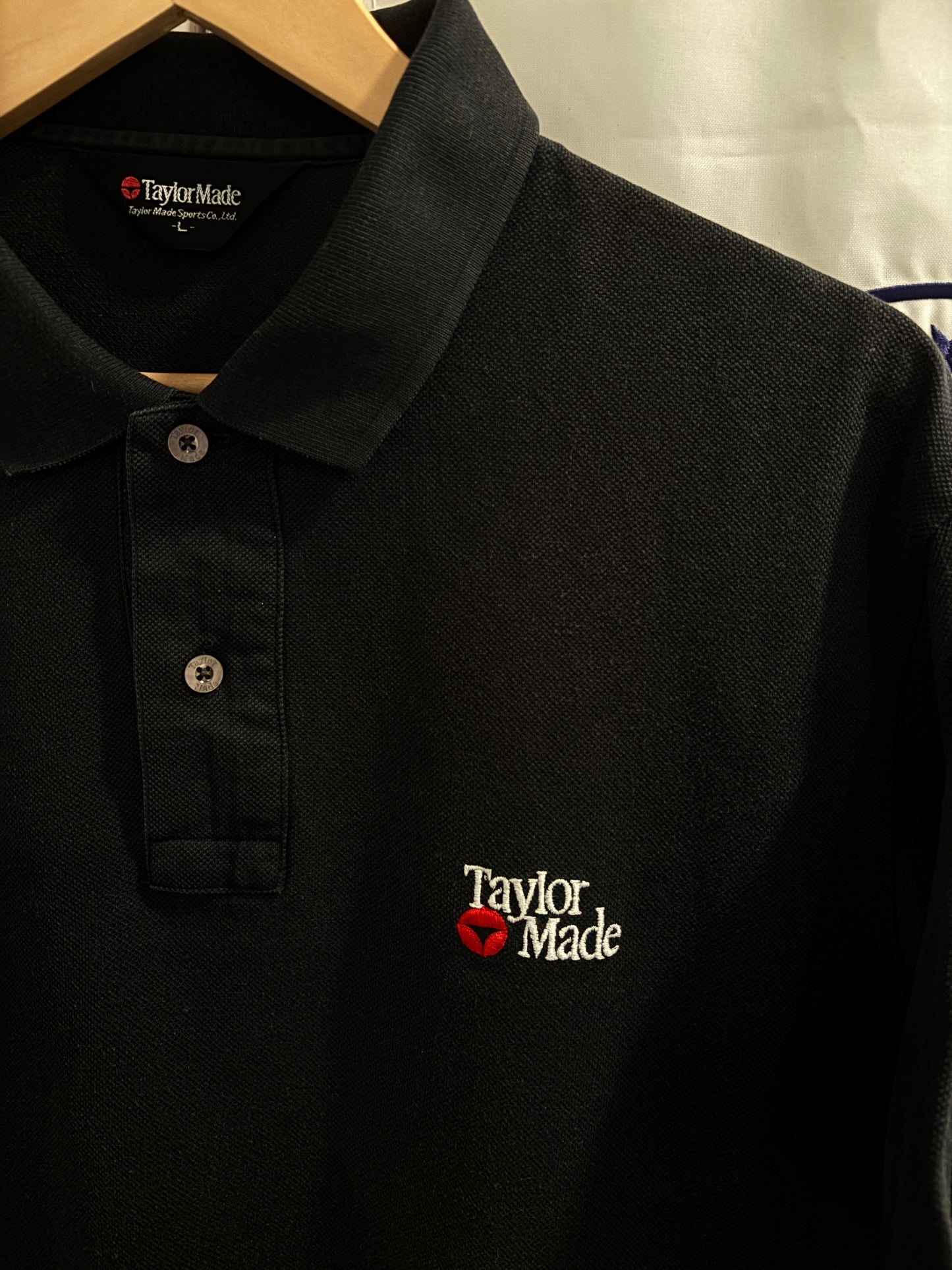 1990s Taylormade Classic Logo Polo Shirt Black