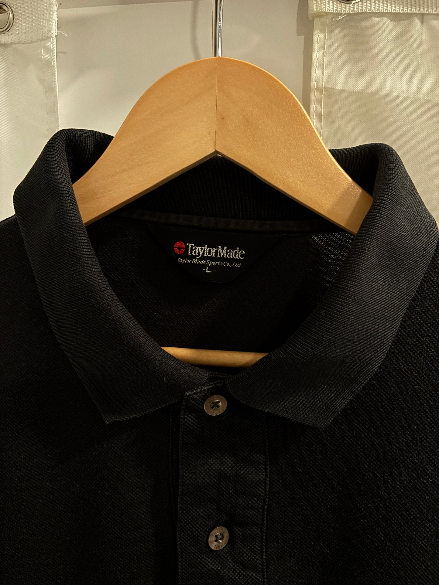 1990s Taylormade Classic Logo Polo Shirt Black