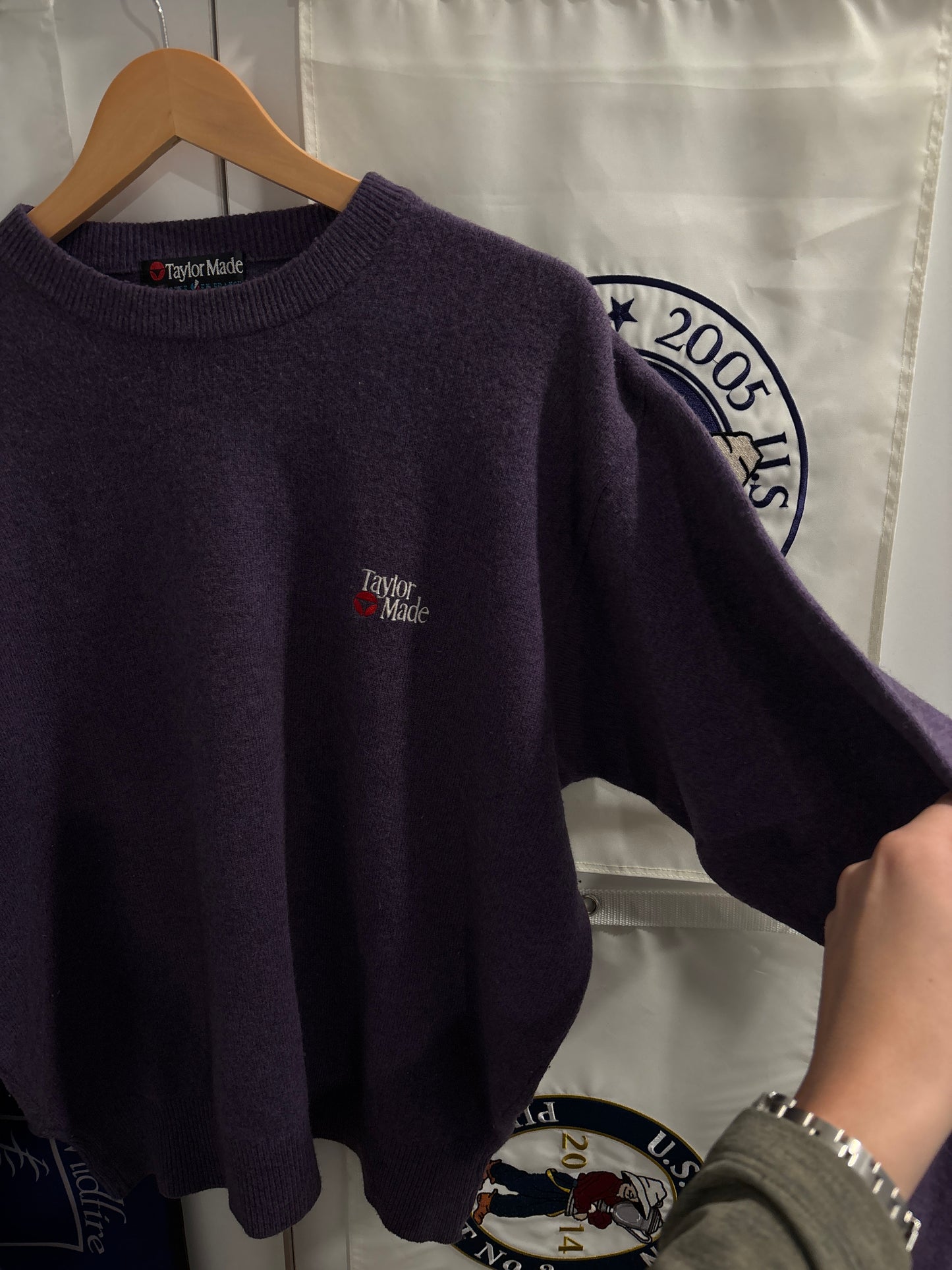 1990s Vintage Taylormade Classic Logo Wool Sweater
